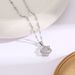 Korean version of the Six Stars Smart Series Necklace with Women's Micro Inlaid Fine Diamond Rotating Collar Chain,_ipsvogv.com