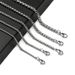 stainless steel square pearl necklace titanium steel jewelry with chain thick chain diy accessories men's snake bone chain_ipsvogv.com