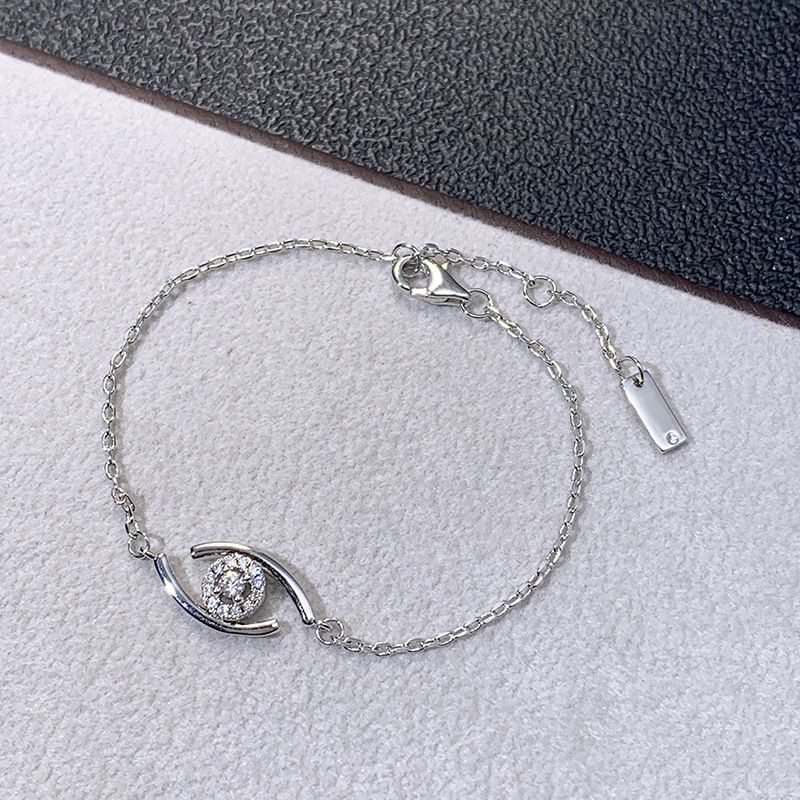 Women's Jewelry V Gold Light Luxury Soul Smooth Bracelet Eye Devil Eye Ins Celebrity Star Same Clavicle Chain_ipsvogv.com