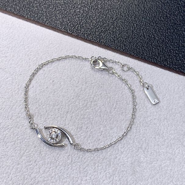 Women's Jewelry V Gold Light Luxury Soul Smooth Bracelet Eye Devil Eye Ins Celebrity Star Same Clavicle Chain_ipsvogv.com