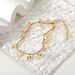 Women's Jewelry K Gold Plated 316L Stainless Steel Anklet Beaded Petal Disc Pendant Anklet Foot Ornaments_ipsvogv.com