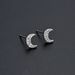 Unisex Version Of Diamond Zircon CZ Moon Earrings Color Retaining Gold And Silver Female Earrings Fresh And Sweet_ipsvogv.com