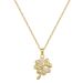 Titanium Steel 【 】 Four Leaf Flower Light Luxury Temperament Gorgeous Full Diamond Necklace Women's Versatile Collarbone 【 】_ipsvogv.com