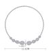 Women's Jewelry Set Fashion Beaded Diamond Studded Teardrop Shaped Necklace Fashionable And Creative Design Full Of Diamonds High Quality Necklace Set_ipsvogv.com
