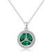 new Geometric Cultured Emerald Retro Pendant S925 Silver Full Of Colored Gemstone Clavicle Pendant Fashion_ipsvogv.com