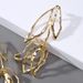 Fashion geometric metal shiny leaf personality earrings female net celebrity temperament all match high end earrings_ipsvogv.com