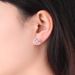 Silver Bow Earrings For Women Crystal Earrings Stud Earring_ipsvogv.com