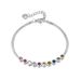 Women's Jewelry Simple Bracelet Stainless Steel Color Zircon Personality Flat Blade Chain Titanium Steel Jewelry_ipsvogv.com
