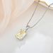 S925 silver pendant 12 birthstone necklace colored zircon clavicle chain female jewelry silver jewelry_ipsvogv.com
