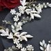 Bride Hand Woven Belt Floral Rhinestone Leaf Waist Chain Wedding Dress Accessories Waist Seal_ipsvogv.com
