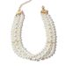 Bohemian Style Exaggerated Pearl Multi Layer Necklace Jewelry Fashion Short Collar Necklace_ipsvogv.com