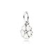 Dora White Copper Plated Silver Magnolia Snowflake Pendant Four Leaf Clover Pendant Beaded DIY Accessories Beads_ipsvogv.com