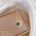 】 Star 【 Moon Mythical Light Luxury Charm Gorgeous Full Diamond Necklace Women's Versatile Clavicle Titanium Steel Chain 【 】_ipsvogv.com
