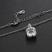 Unisex Classic zircon micro inlaid square pendant necklace for women Fashion platinum plated necklace jewelry_ipsvogv.com