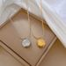 Body 【 Full Titanium Steel 】 Double Sided Fuxi Extremely Simple Wind Furnace Genuine Gold Necklace For Female Ins Mesh 【 】_ipsvogv.com