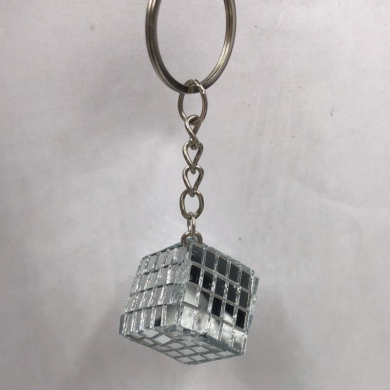 Glass Mirror Ball Children's Toy Valentine's Day Pink Red Love Key chain Ornament Decoration Gift_ipsvogv.com