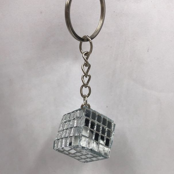 Glass Mirror Ball Children's Toy Valentine's Day Pink Red Love Key chain Ornament Decoration Gift_ipsvogv.com