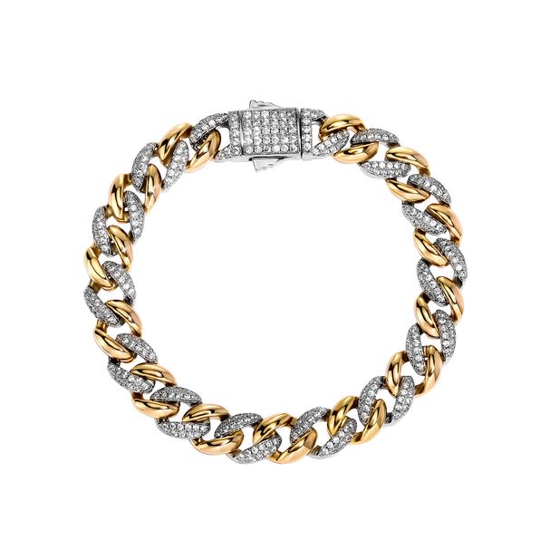 New 9mm 14mm Domineering Hip Hop Men's Cuban Bracelet Trendy Personality Spring Buckle Chain_ipsvogv.com