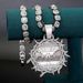 Full Last Supper Pendant For Men And Women Alloy Thorn Inlaid Diamond Classic Cuban Necklace_ipsvogv.com