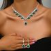 Women’s Jewelry Set Fashion Jewelry Luxury Diamond Necklace Earrings Set Jewelry Set_ipsvogv.com