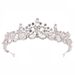Main wedding dress crown headband bride headdress pearl necklace three piece set princess high end luxury accessories_ipsvogv.com