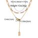Jewelry Retro Trend Pearl Tassel Necklace Simple Square Pendant Women's Necklace_ipsvogv.com