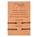 Creative Gold And Silver Mixed Color Sun And Moon Wax Thread Woven Adjustable Card Couple Bracelet Friend Bracelet_ipsvogv.com