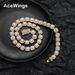Men's Jewelry Hip Hop Necklace 10mm Square Rock Candy Zircon Necklace Copper Inlaid With Zircon Box Buckle Flower Shaped Men's Necklace_ipsvogv.com