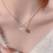 Pure Silver One Necklace, Female Ins, Niche, Gentle Temperament, High-end Feeling, Shell Collarbone Chain, Valentine's_ipsvogv.com