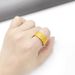 Handmade Hammer Pattern For Men And Women, Ancient French Color , Vietnamese Sand Gold Personalized Couple Pair_ipsvogv.com