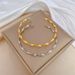 【 Full body titanium 】 Twisted plain ring INS style bracelet, minimalist and fashionable stainless steel bracelet_ipsvogv.com