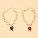 Minimally Designed Heart-shaped Hollow Necklace With Versatile Personality And Creativity, A Drop Of Blood Heart Pendant_ipsvogv.com
