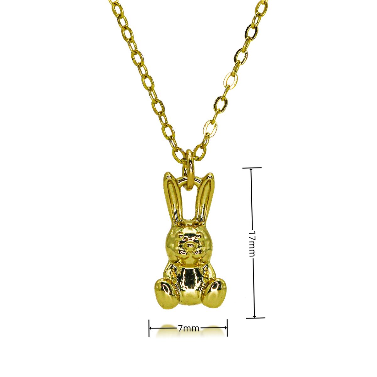 New Arrival Micro Inlaid Zircon Rabbit Carrot Trendy Personality Animal Pendant Necklace Rabbit_ipsvogv.com