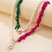 Personalized Turquoise Pattern With Versatile Accessories, French Minimalist Pearl Necklace_ipsvogv.com