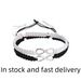 Unisex Simple Alloy 8 figure Infinite Braid adjustable bracelet Friendship Couple bracelet rope_ipsvogv.com