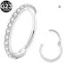 F136 Titanium Thin Rod Nose Ring Earring Nose Ring 0.8/1.0 Rod Thickness 6/8/10/12mm Inner Diameter_ipsvogv.com