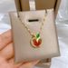 【 】 Loose Light Luxury Charm Gorgeous Full Diamond Necklace Women's Versatile Clavicle Titanium Steel Chain_ipsvogv.com