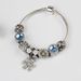 Snowflake Pendant Handmade DIY Alloy Diamond Bead Bracelet_ipsvogv.com