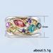 Cao Shi's Summer New Style Fashionable Multi Colored Stone Ring, Women's Popular Versatile Handmade Jewelry_ipsvogv.com