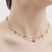ins Colorful Drip Cherry Zircon Pendant Necklace Female Spice Choker Explosive Item Necklace_ipsvogv.com