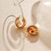 Women's Jewelry Classic Multi Layer Circular Design Circle Earrings Copper Plated K Real Gold Cold Style INS Simple Earrings_ipsvogv.com