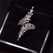 style Fan Ins Feather High-end Leng Zircon Ring Women's Niche Luxury Fashion Geometric Versatile Accessories_ipsvogv.com