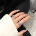 with Opening Korean Cross Multiple Full Layers Of Ins Trendy And Cool Style Wide Version Zircon Sparkling Diamond_ipsvogv.com