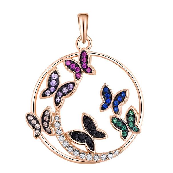 Zircon Butterfly Pendant Female Sterg Necklace Sier Jewelry_ipsvogv.com