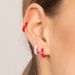 Women's Jewelry S925 Silver Needle C Shaped Ear Buckle Personality Versatile Earring Temperament Hoop Drip Glue Color Earring Ear Ring_ipsvogv.com