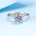 Bullhead Style S Silver For Women Plated With Pt950 One Carat Mosonite Diamond Ring Holder_ipsvogv.com