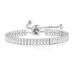 Unisex popular colored zircon bracelet 2*4mm single row rectangular full diamond adjustable tennis chain_ipsvogv.com