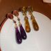 Designer Dia Inlaid Resin Water Drop Artistic Retro Light Long Earrings, Antique Style Earrings_ipsvogv.com