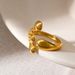 Stainless Women's Non Fading Real Gold Irregular High-end Rings With Open Titanium Steel Ring_ipsvogv.com