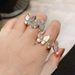 Korean Version Of Fashionable And Minimalist Personality, Versatile Cat's Eye Stone Set With Diamond Opening Ring For_ipsvogv.com
